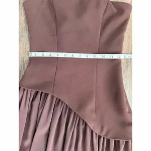 NEW Babyboo Maliyah Maxi Dress in Plum Brown Size Small thumbnail 13