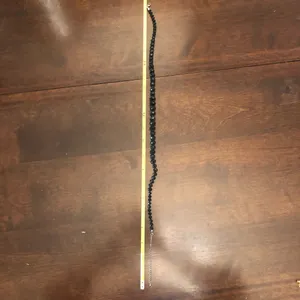 Beaded black necklace thumbnail 3