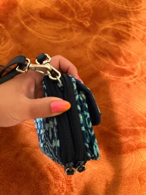 Vera Bradley Bag Shoulder Quilted Blue thumbnail 6