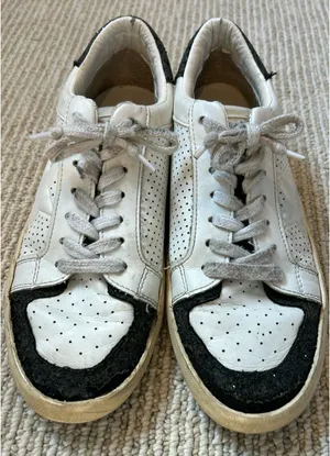 Vintage Havana Sneakers Low-Top White with Black Glitter 10 thumbnail 2