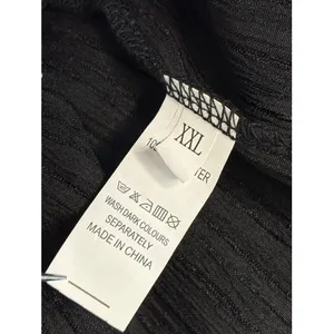 Women's Crinkle Wide Leg Slacks‎ XXL Lightweight Summer Black NEW thumbnail 3