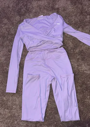 Full Send purple workout set thumbnail 1