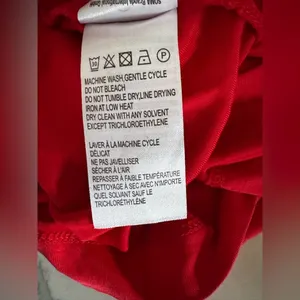 🔥Farm Rio Red Knot Front Maxi Dress Long Sleeve Bodycon Elegant ~ L thumbnail 8