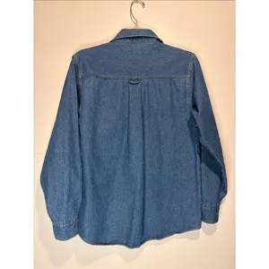 Miss Juli Vintage Button Down USA Angels Teacher Denim Chambray Shirt Size M thumbnail 3