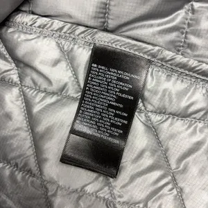 The North Face ThermoBall Puffer Vest Womens Medium Gray Quilted Zip Insulated thumbnail 9