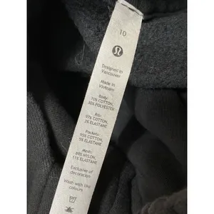 Lululemon R365 Women's Black Hoodie Hooded Full Zip Athletic Sweatshirt Top 10 thumbnail 4