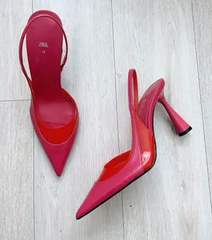 ZARA Color Block Heels thumbnail 1