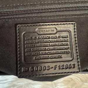 y2k COACH Black Brown Khaki Signature Legacy Flip Turnlock thumbnail 9