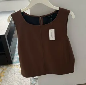 Banana republic vegan leather shell size m brown thumbnail 1