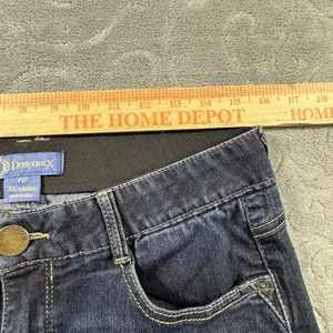 Democracy Ab Solution Bootcut Jeans Womens 10 Stretch Distressed Rips Boho Dark thumbnail 7