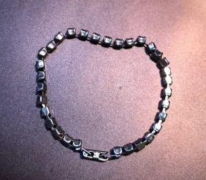 Vtge Clear Rhinestone Silvertone Tennis Bracelet thumbnail 6