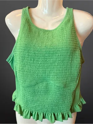 Free People Fp Movement Smockin’ Hot Green Crop Top Xl 💚 thumbnail 7