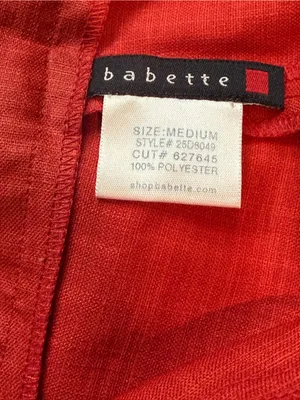 Babette Red Cropped Wide Leg Pants Size M Retro Y2K Trousers thumbnail 8