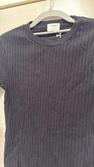 Redone black ribbed sweater thumbnail 3