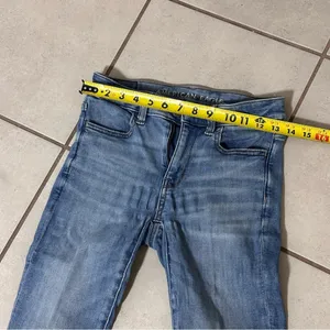 American Eagle Women Blue Jegging Crop Jeans Next Level‎ Stretch size 0 Short. thumbnail 7