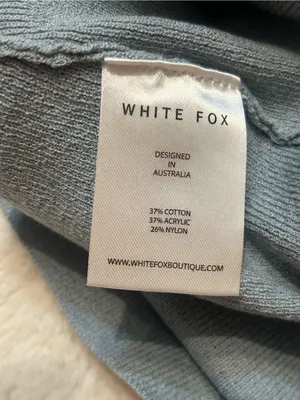 White Fox blue sweater mini skirt woman’s size XS thumbnail 3