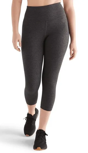 NOBULL High Rise Tight 21” Women’s Medium Charcoal Heather Workout Training Gym thumbnail 1