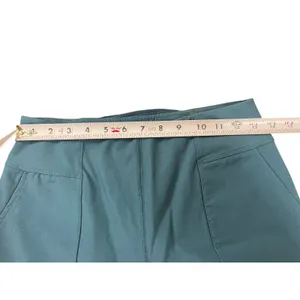 Fabletics High Waisted Hybrid Cargo Pants Short Inseam Teal Blue S Stretch NWT thumbnail 12