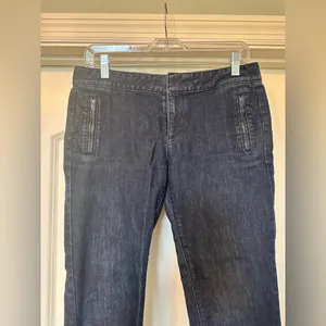 Ann Taylor LOFT - Modern Crop Jeans with Zipper Side Pockets - ADORABLE! thumbnail 6