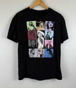 Taylor Swift Eras Tour T-Shirt Size Small 2023 - 2024 Eras Tour Merch Black thumbnail 1