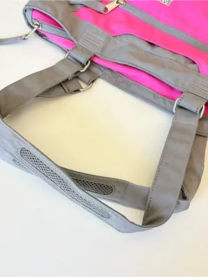 JanSport Ella Daily Tote Handbag Carryall Duffel Bag Pink and Gray 17x13" thumbnail 4