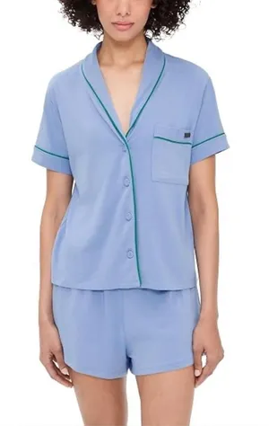 Lunya Slumberknit Pajama Top Blue Size Small thumbnail 1