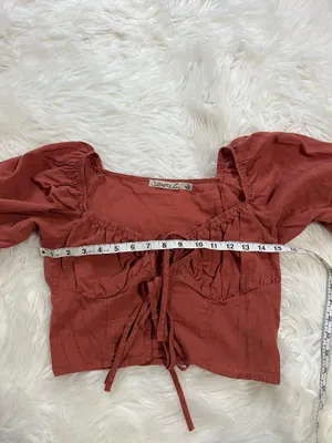 Liberty Love Terracotta Puff Sleeve Blouse  thumbnail 6
