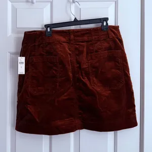 Maeve Colette Corduroy Button Front Mini Skirt Size XL Copper NWT Anthropologie thumbnail 5