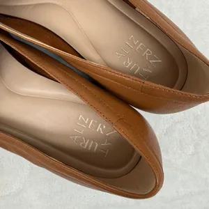 Naturalizer Adiline Loafers English Tea Brown Leather Square Toe 9.5W‎ thumbnail 7