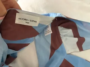 Victoria and Sophia Halter Geometric Tank Top thumbnail 2