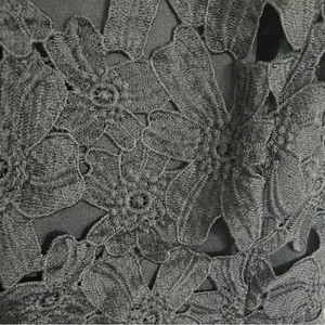ASTR The Label Textured Crochet Lace‎ Floral Sheath Dress Sleeveless Black Sz S thumbnail 4