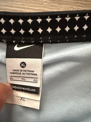 Nike Women’s Black Swim Shorts with White Swoosh thumbnail 2