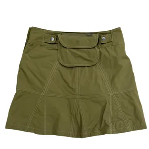Athleta Olive Green Hiking Skort with Detachable Pouch Size 4 Activewear Skirt thumbnail 3