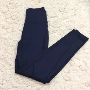 Aerie Offline Goals 7/8 High Rise Mesh Leggings Navy Blue Small thumbnail 2