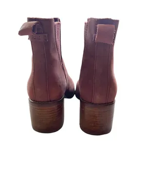 Toms Esme Leather Chelsea Boots Burnt Henna Size 7.5 Minimalist Western Festival thumbnail 5
