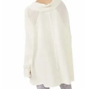We The Free She’s A Keeper Sweater Ivory Ribbed Funnel Neck Women’s XS NWT thumbnail 15