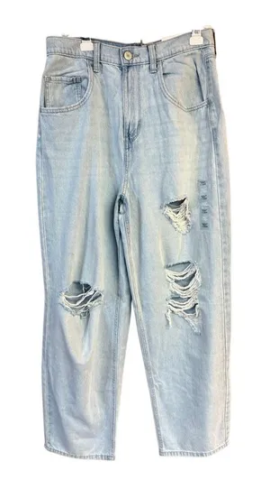 So Womans distressed/high-rise/Baggy Jeans Sz 11/30 NWT thumbnail 1