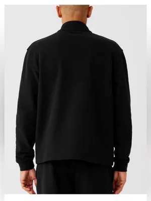 Alo Yoga Renown Heavyweight 1/4 Zip Sweatshirt Black Unisex Medium Pullover M⁠ thumbnail 8
