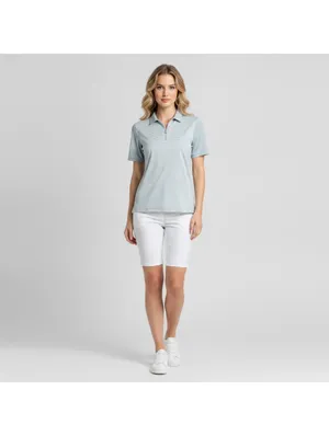 Maggie Lane Women's Medium Short Sleeve Gray Polo Shirt thumbnail 2