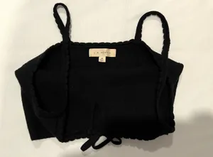 LA Hearts Black Crop Tank thumbnail 4