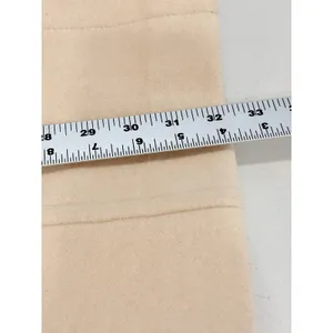 Lands End 16P Beige Wool Blend Car Coat Hidden Button Stand Collar Minimalist thumbnail 13