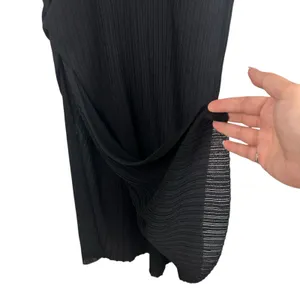 Zara Hooded Sleeveless Midi Dress Black Side Slit Sheer Size M/L NWT thumbnail 8
