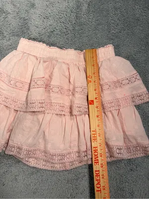 Altar’d state Pink Ruffle Lace Shorts small thumbnail 9
