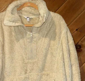 Joylab cream fleece quarterzip pullover sweatshirt thumbnail 3