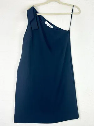 Elliatt Ophelia One Shoulder Dress Size Small Navy Pockets Special Occasion thumbnail 4