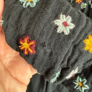 FREE PEOPLE‎ Dizzy Ditsy Floral Bubble Skirt Mini Dress Embroidered Size Small thumbnail 7