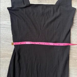 REFORMATION Black Cassi Ribbed Knit Dress Small thumbnail 10