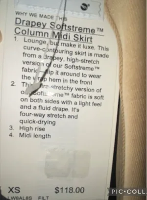 Lululemon Tan Skirt XS thumbnail 3