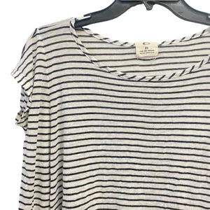 Urban Outfitters Pins and Needles Stripe XS Women's Raw Hem Swing Top Blouse‎ Oversized thumbnail 2