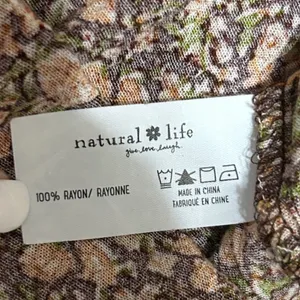 Natural Life Women Cottage Ditsy Floral Top XS Boho Prairie Earthy‎ Romantic thumbnail 7